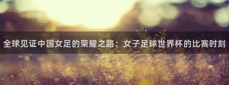 世界杯预选赛赛程表：全球见证中国女足的荣耀之路：女子足球世界杯的比赛时刻
